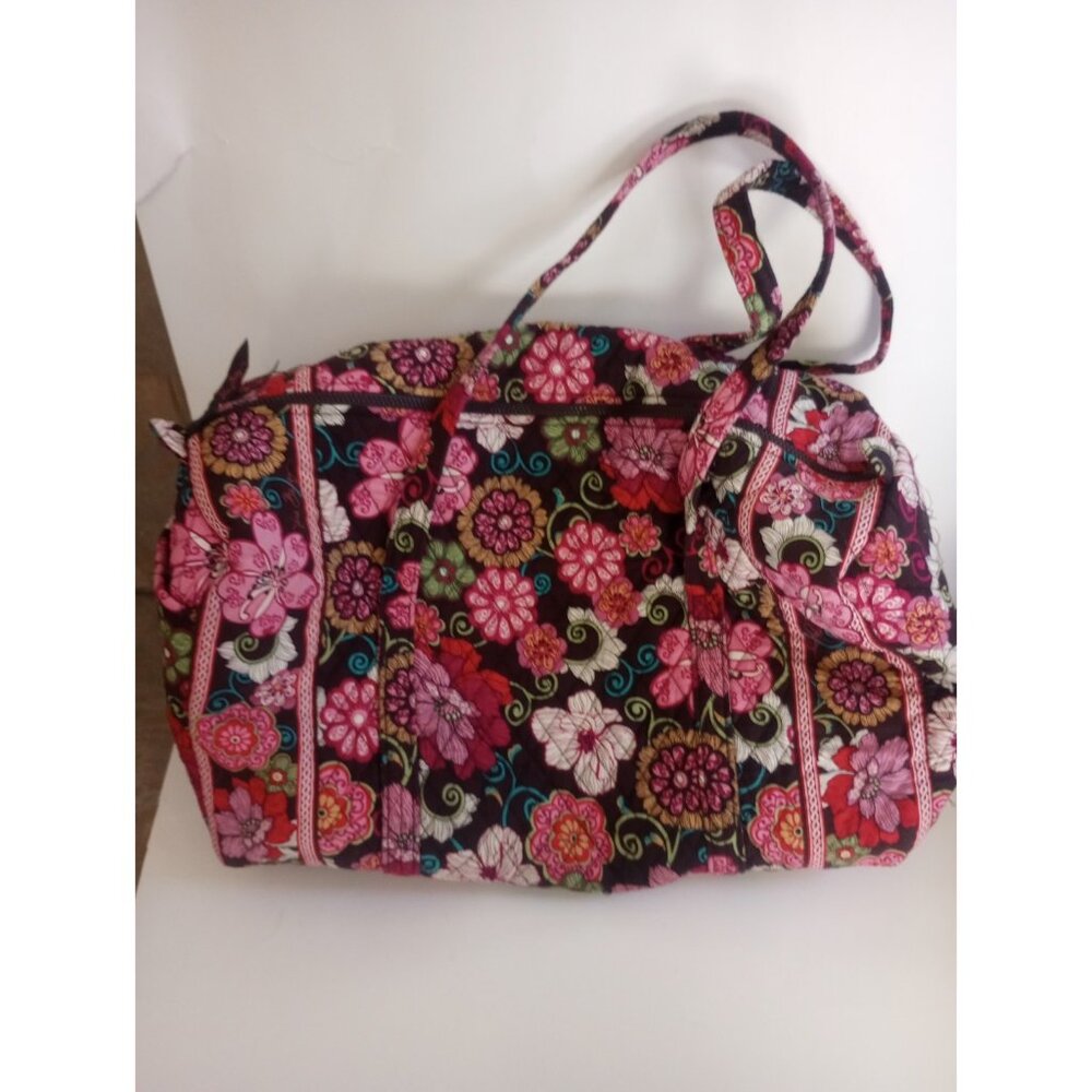 VERA BRADLEY FLORAL WEEKEND BAG LARGE TRAVEL TOTE